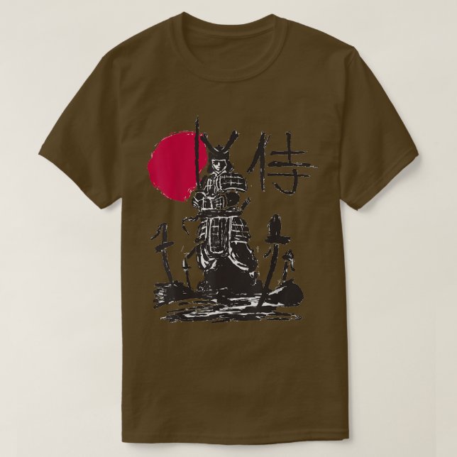 Samurai Shirt Sword Fighter Japanska martialkonst T (Design framsida)