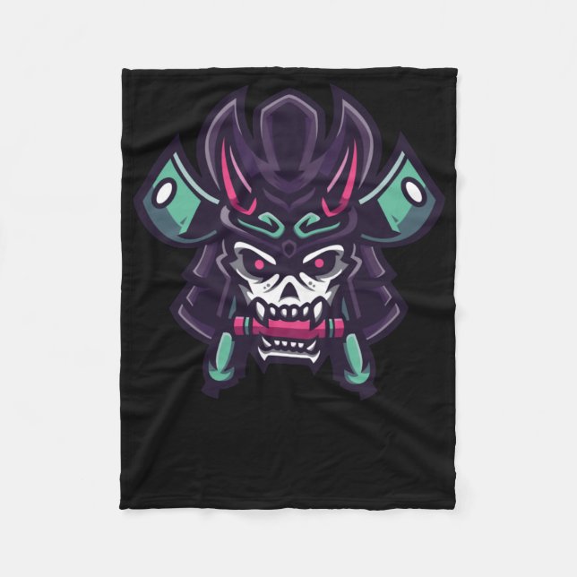 Samurai Shogun Sticker Fleecefilt (Framsidan)