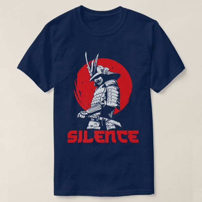 Samurai Silence Japan Martial Arts Japanska Warrio T Shirt (Design framsida)
