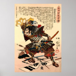 Samurai ska göra en avlivad chef Kuniyoshi Poster