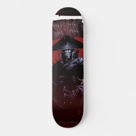 Samurai Skull Mini Skateboard Bräda 18,5 Cm