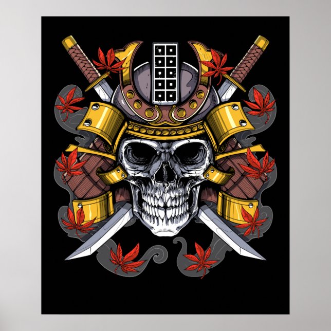 Samurai Skull Poster (Framsidan)