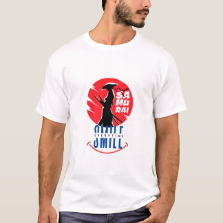 Samurai Smile Unique Warrior Design T Shirt