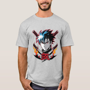 Samurai Soul Anime Warrior T-Shirt för män