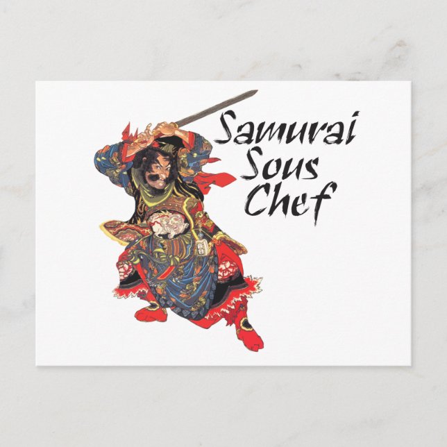 Samurai Sous Chef Vykort (Framsida)
