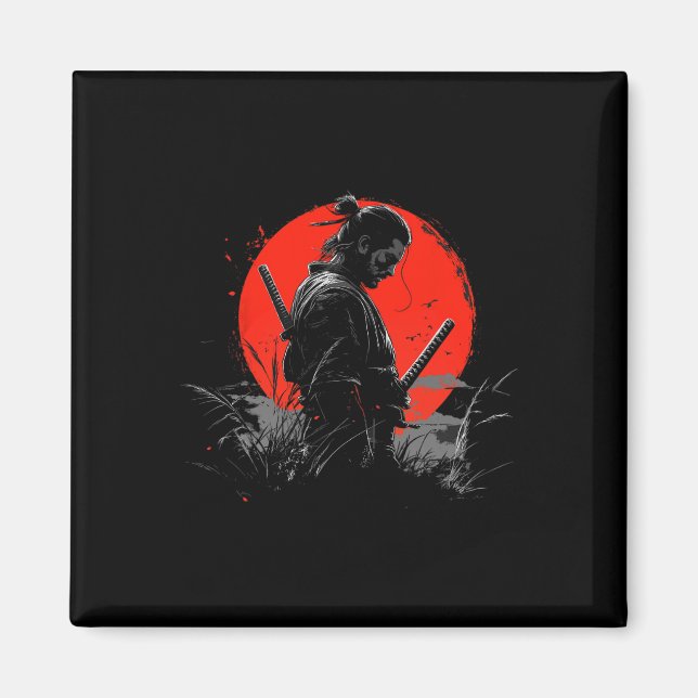 Samurai Spirit Graphic Modern Warriors's Magnet (Framsidan)