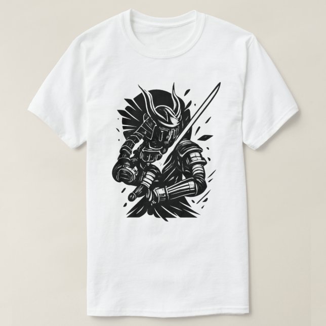Samurai Spirit: The Art of Strength and Honor T Shirt (Design framsida)