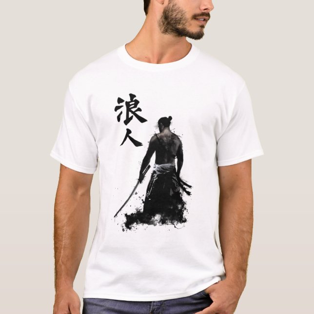 Samurai Spirit | Traditionell japansk Art T-Shirt (Framsida)