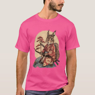 Samurai Squirrel Japanska Ninja Squirrel Japanska T Shirt