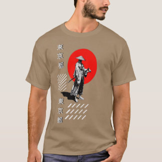 Samurai Stil japansk Ronin Warrior Streetwear T Shirt