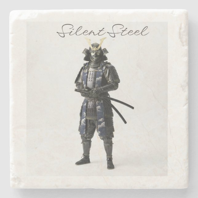 Samurai stone coaster stenunderlägg (Framsidan)