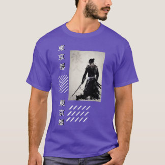 Samurai Style Japanese Ronin Warrior Streetwear  T Shirt