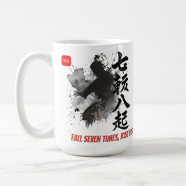 Samurai Sumi-E Japanese Calligraphy Martial Arts Kaffemugg