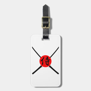 SAMURAI - Sword & Kanji Bagagebricka