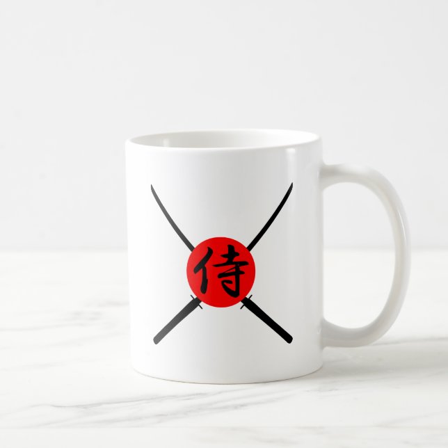 SAMURAI - Sword & Kanji Kaffemugg (Höger)