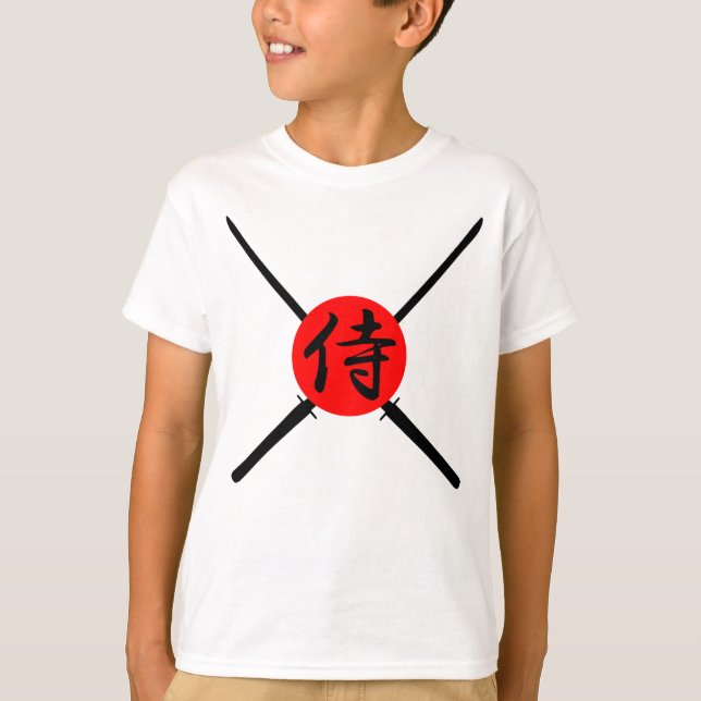 SAMURAI - Sword & Kanji Tee Shirt (Framsida)