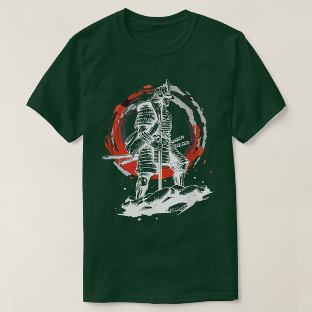 Samurai Sword Samurai Funny Gift Ninjia Älskare T Shirt (Design framsida)