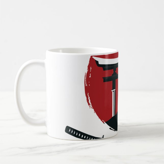 Samurai Sword: Torii Grind Tecknad Kaffemugg (Vänster)