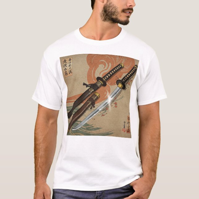 Samurai Swords T Shirt (Framsida)