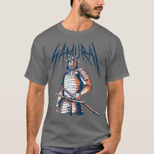 Samurai T-Shirt Japansk Sword Warrior Japan Warri