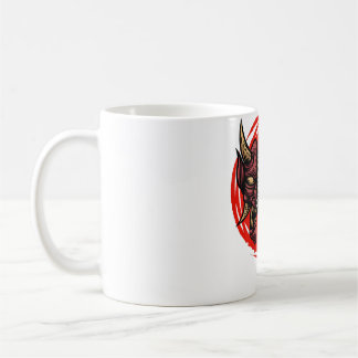 Samurai Teckning Stänk Design Asian Art Kaffemugg