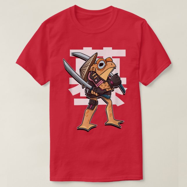 Samurai Toad T Shirt (Design framsida)
