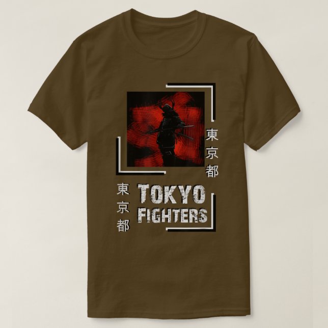 Samurai Tokyo Fighters FanArt Style Top  (2) T Shirt (Design framsida)