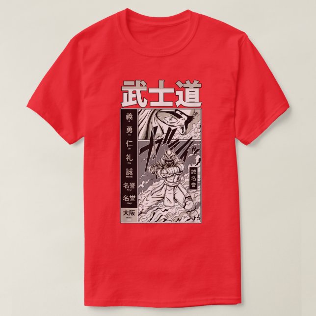 Samurai Traditional Bushido Katana Warrior (2) T Shirt (Design framsida)