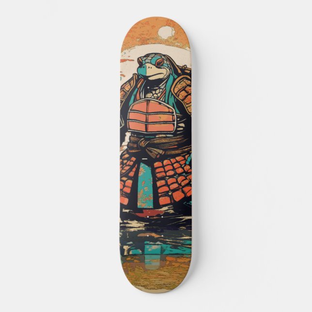 Samurai Turtle Mini Skateboard Bräda 18,5 Cm (Framsida)