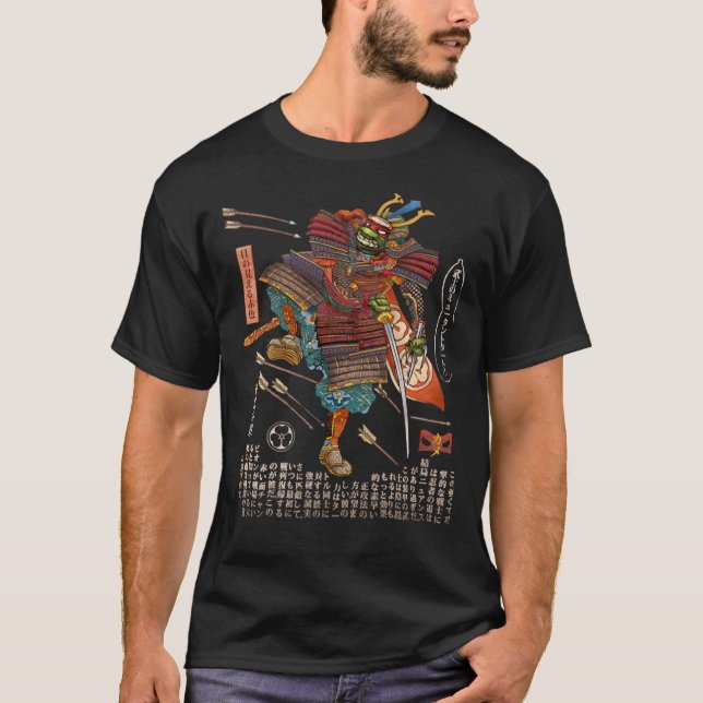 Samurai Turtle-Raphael Classic T-Shirt (Framsida)