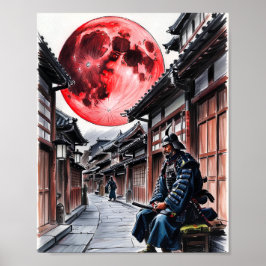 Samurai Under the Blood Moon Poster