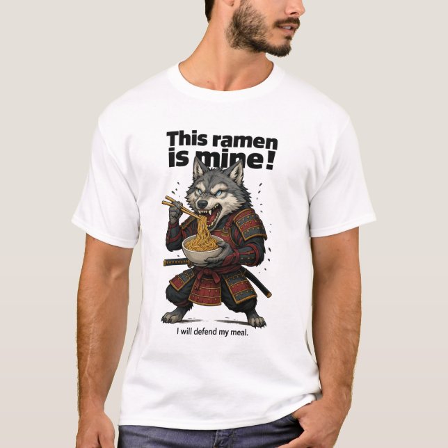 Samurai Varg Ramen basic t-shirt (Framsida)
