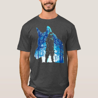Samurai varg temple japanese warrior katanas t shirt