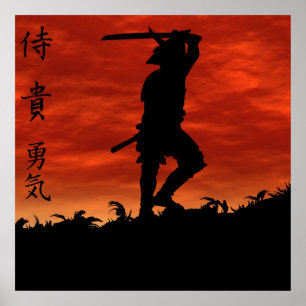 Samurai vid Backe Poster