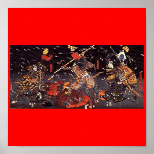 Samurai vid Krig, cirka 1800 Poster