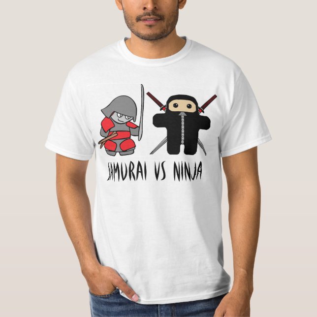 Samurai Vs Ninja T-shirt (Framsida)