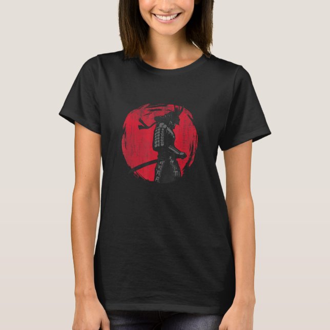 Samurai warribushido kod Japanska svärdmän T Shirt (Framsida)