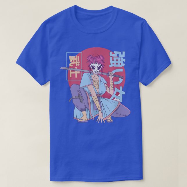 Samurai Warrior Anime Japan (2) T Shirt (Design framsida)