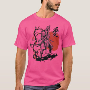 Samurai Warrior bushido code Japansk kulturröd T Shirt