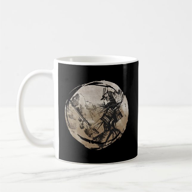Samurai Warrior Bushido Code Japanska svärd Kaffemugg (Vänster)