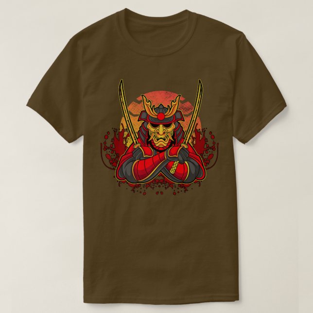Samurai Warrior Bushido Code Japanska swordsmen Vi T Shirt (Design framsida)