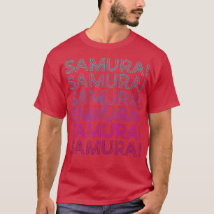 Samurai Warrior Bushido Japansk Retro T-Shirt
