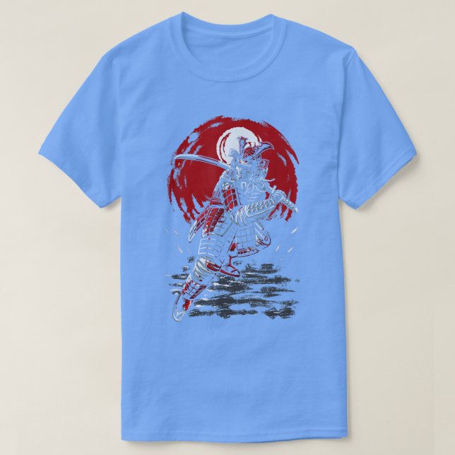 Samurai warrior bushido sword martial arts retro g t shirt (Design framsida)