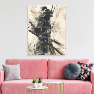 Samurai Warrior Canvastryck