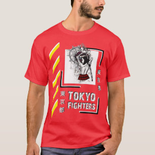 Samurai Warrior Girl Japan Tokyo Fighters Stil Cl T Shirt