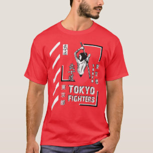Samurai Warrior Girl Japan Tokyo Fighters Stil Cl T Shirt