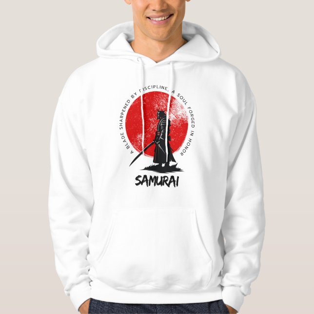 Samurai Warrior  Hoodie (Framsida)