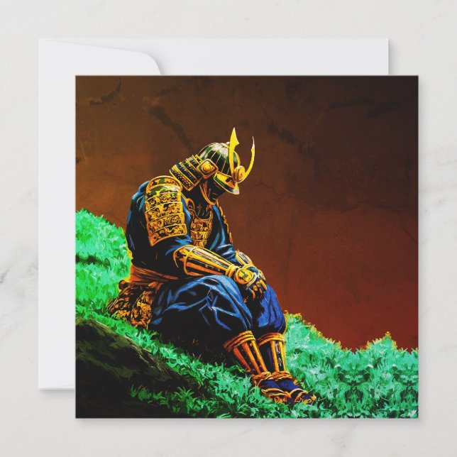 Samurai Warrior in Golden Armor - Epic Japanska (Framsida)