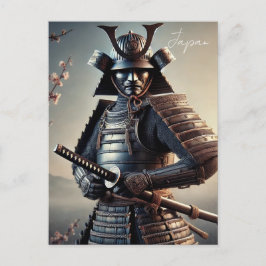 Samurai Warrior Japan Vykort