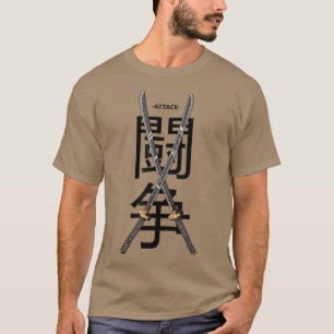 Samurai Warrior japansk Culture Japan Ninja Sword T Shirt